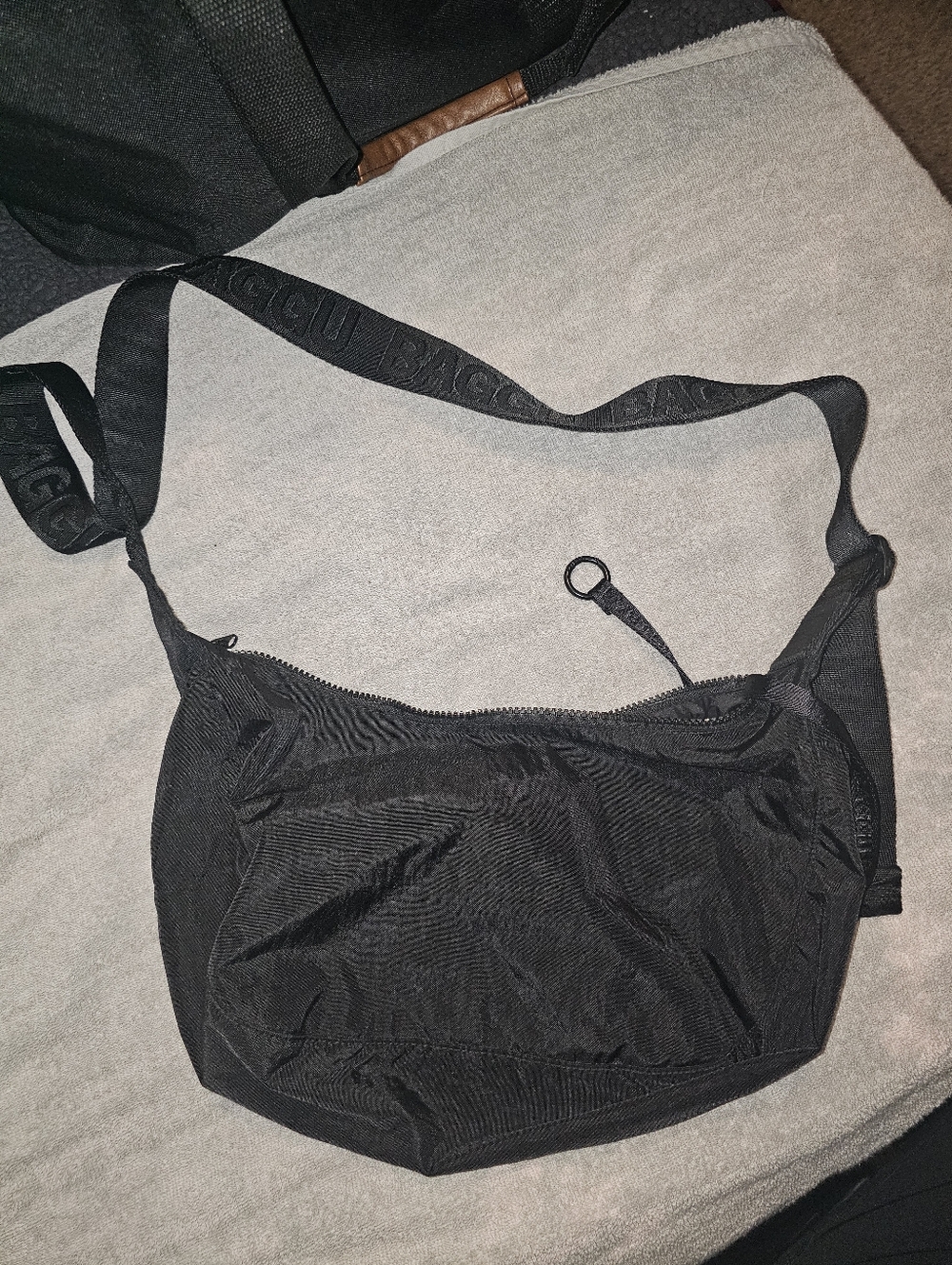 Black Baggu Crossbody Shoulder Bag